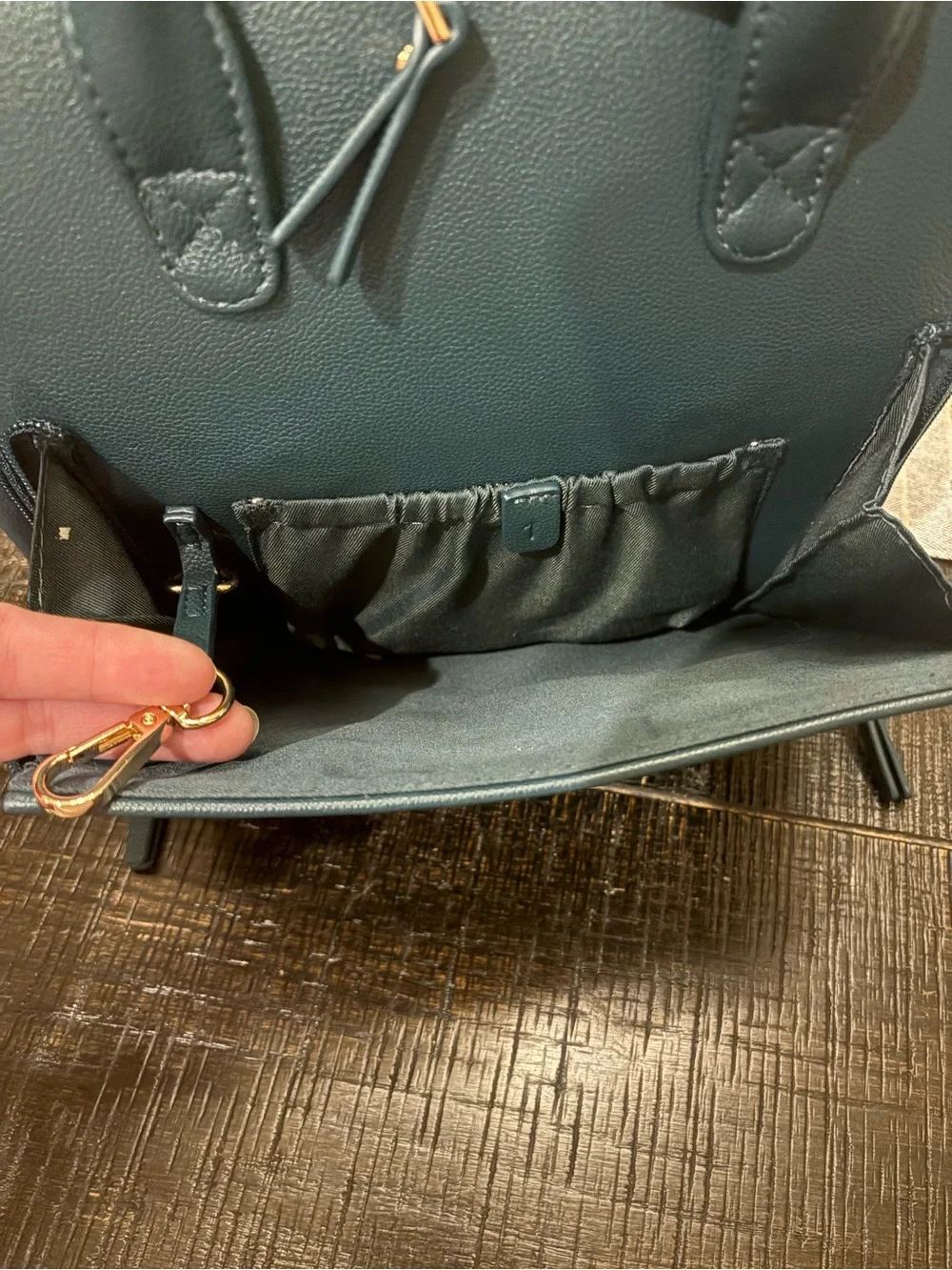 Ayla & Co. Mini Convertible Diaper Bag in Peacock
